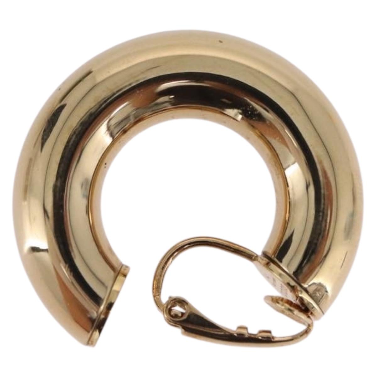 GUCCI Earring metal Gold Tone Auth bs37288V