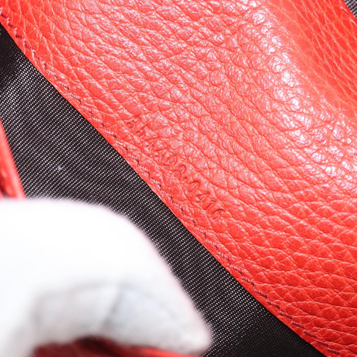 GUCCI Wallet Leather Red Gold 354498 Auth bs37289