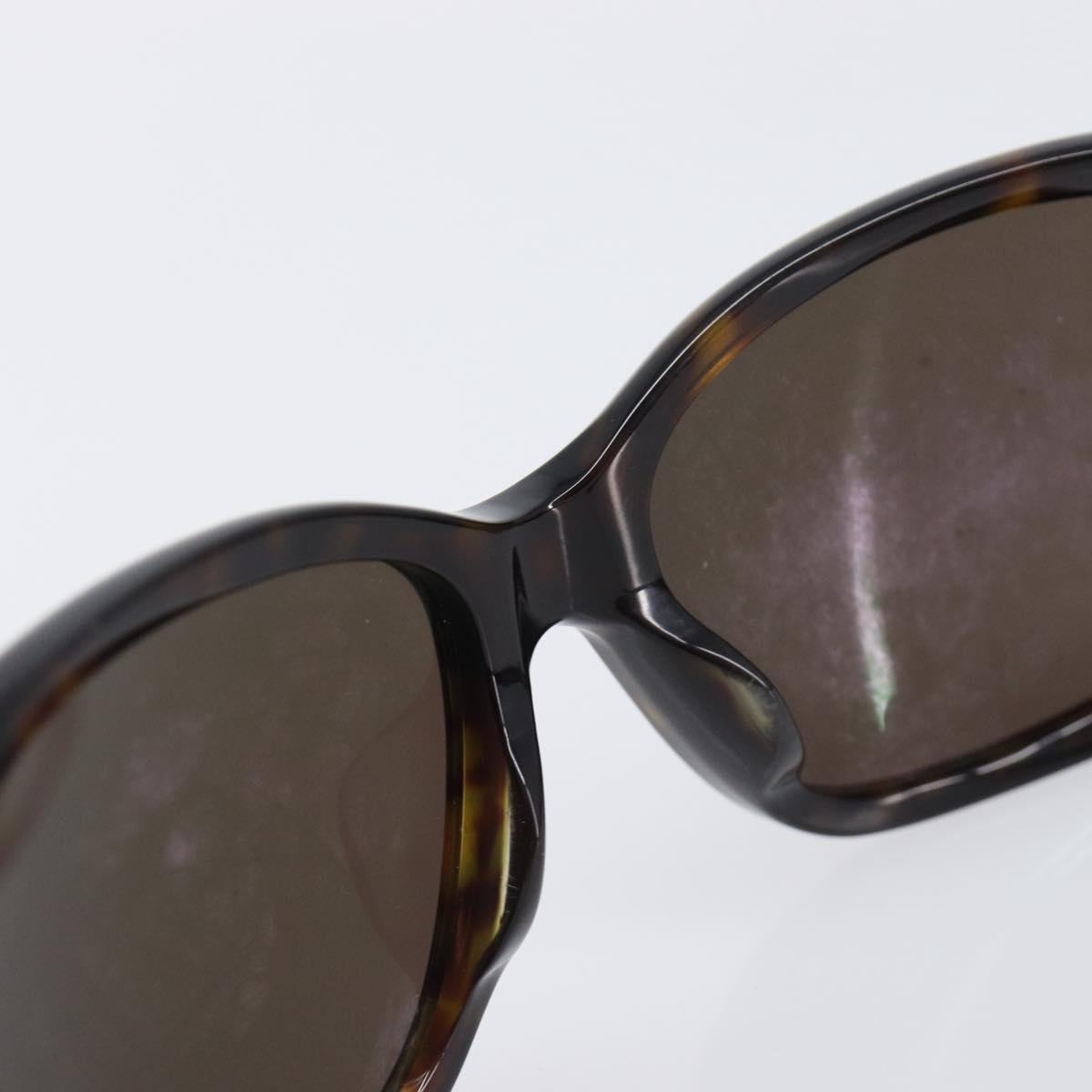 CHANEL Sunglasses plastic Dark Brown CC Auth bs37302