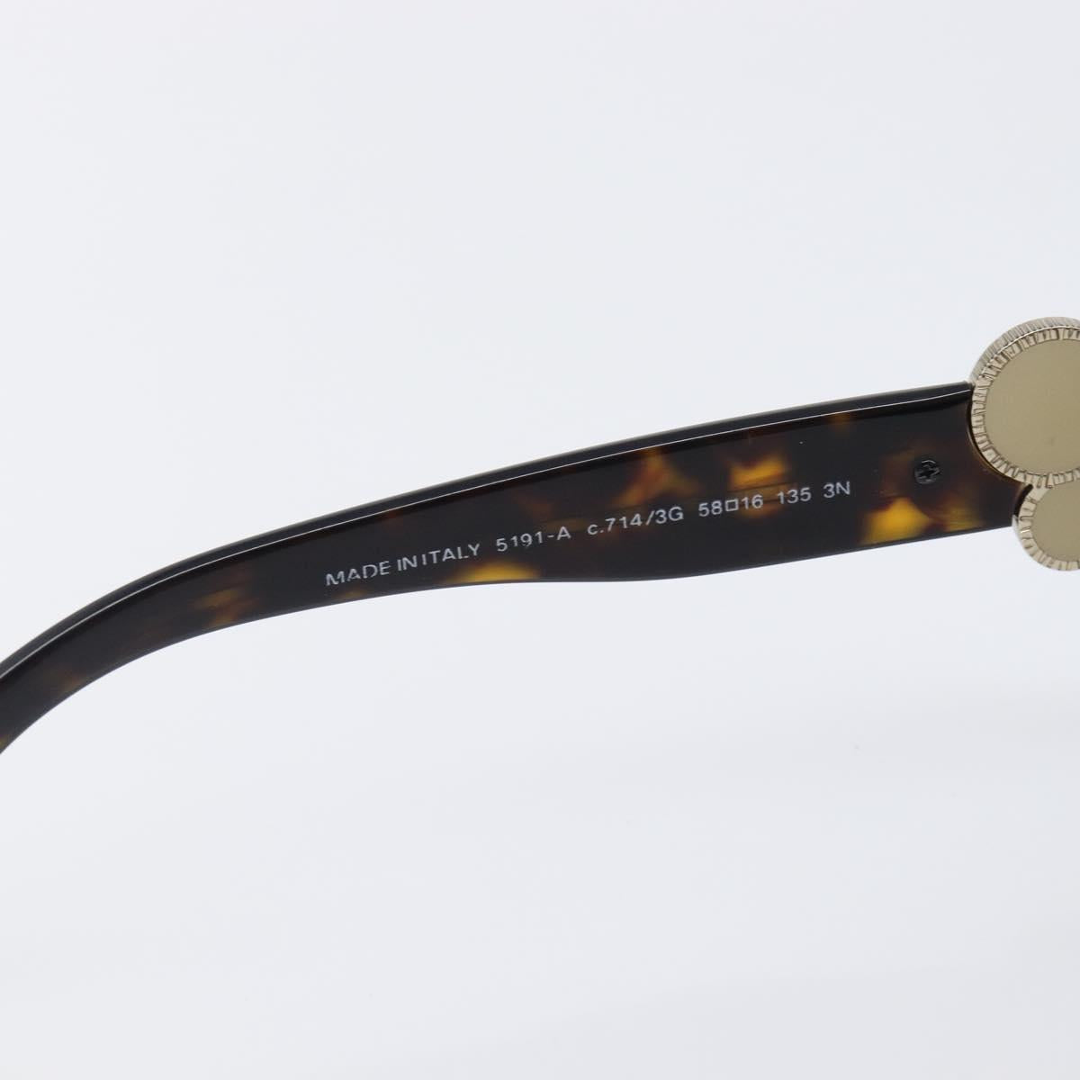 CHANEL Sunglasses plastic Dark Brown CC Auth bs37302