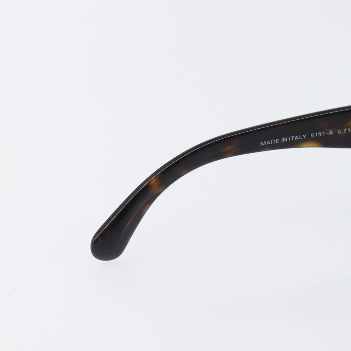 CHANEL Sunglasses plastic Dark Brown CC Auth bs37302