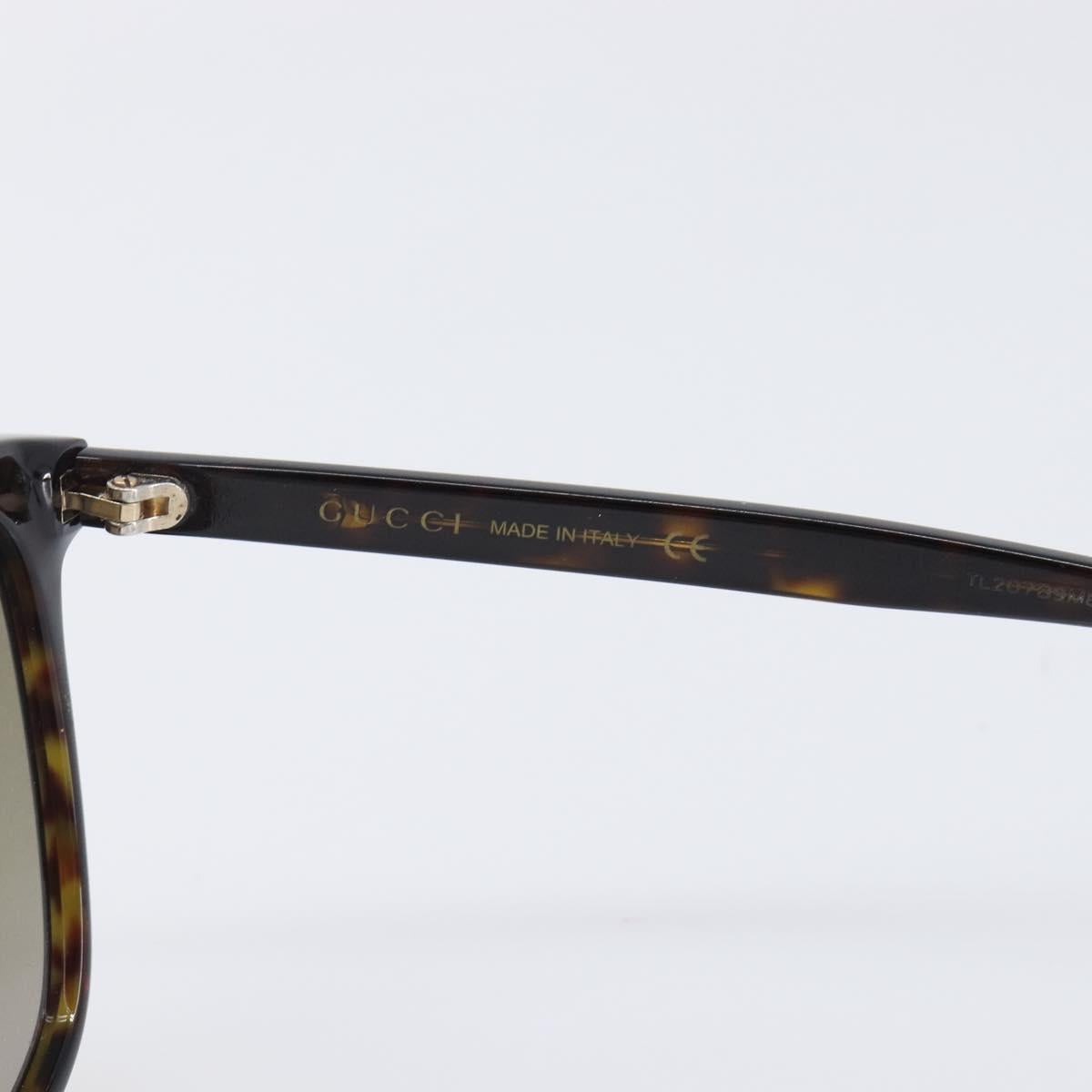 GUCCI Sunglasses plastic Dark Brown Auth bs37304
