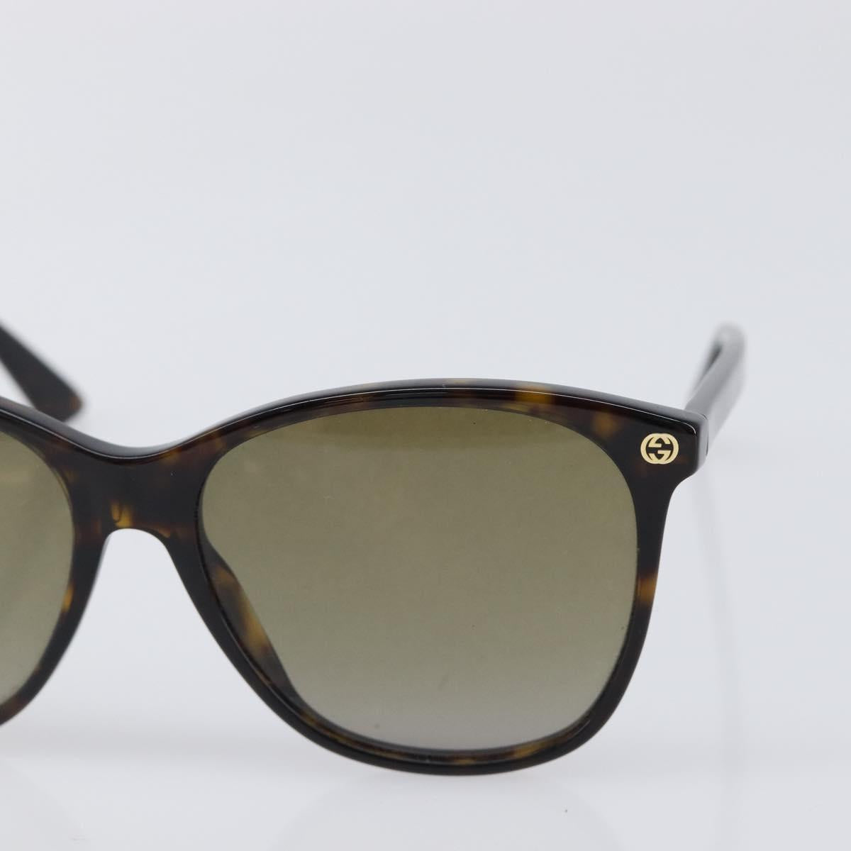 GUCCI Sunglasses plastic Dark Brown Auth bs37304