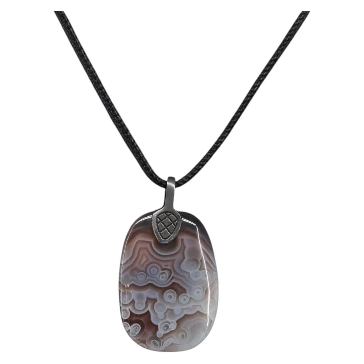 BOTTEGA VENETA Necklace Ag925 Silver Auth bs37305