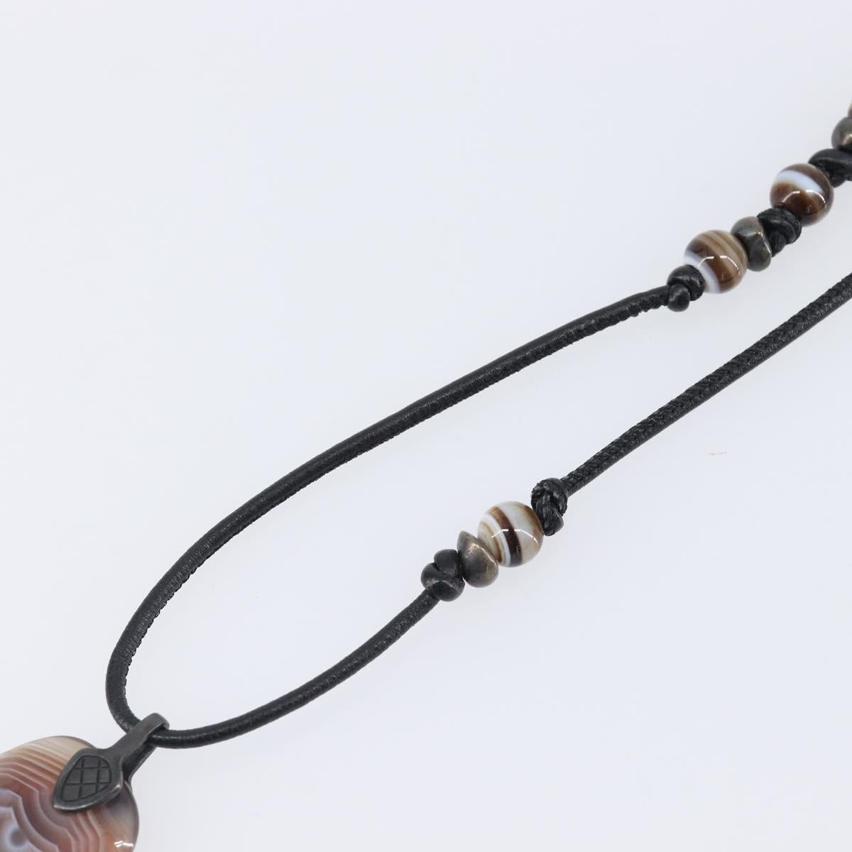 BOTTEGA VENETA Necklace Ag925 Silver Auth bs37305