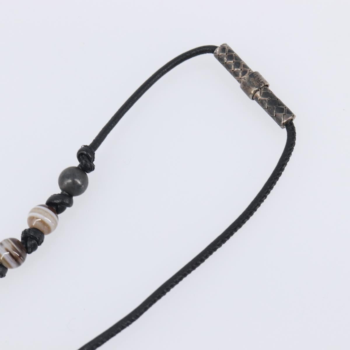 BOTTEGA VENETA Necklace Ag925 Silver Auth bs37305