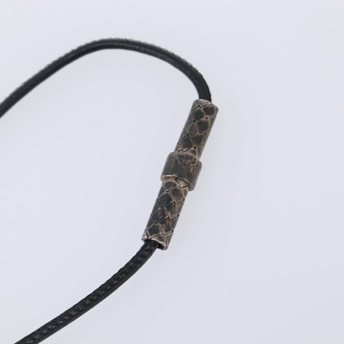 BOTTEGA VENETA Necklace Ag925 Silver Auth bs37305