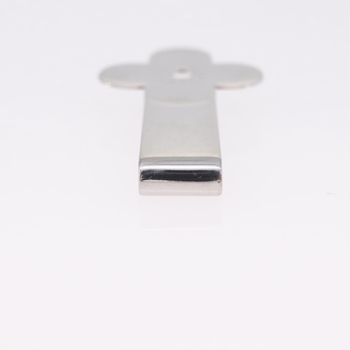 LOUIS VUITTON Money Clip metal 2 Set Silver LV Auth bs37306
