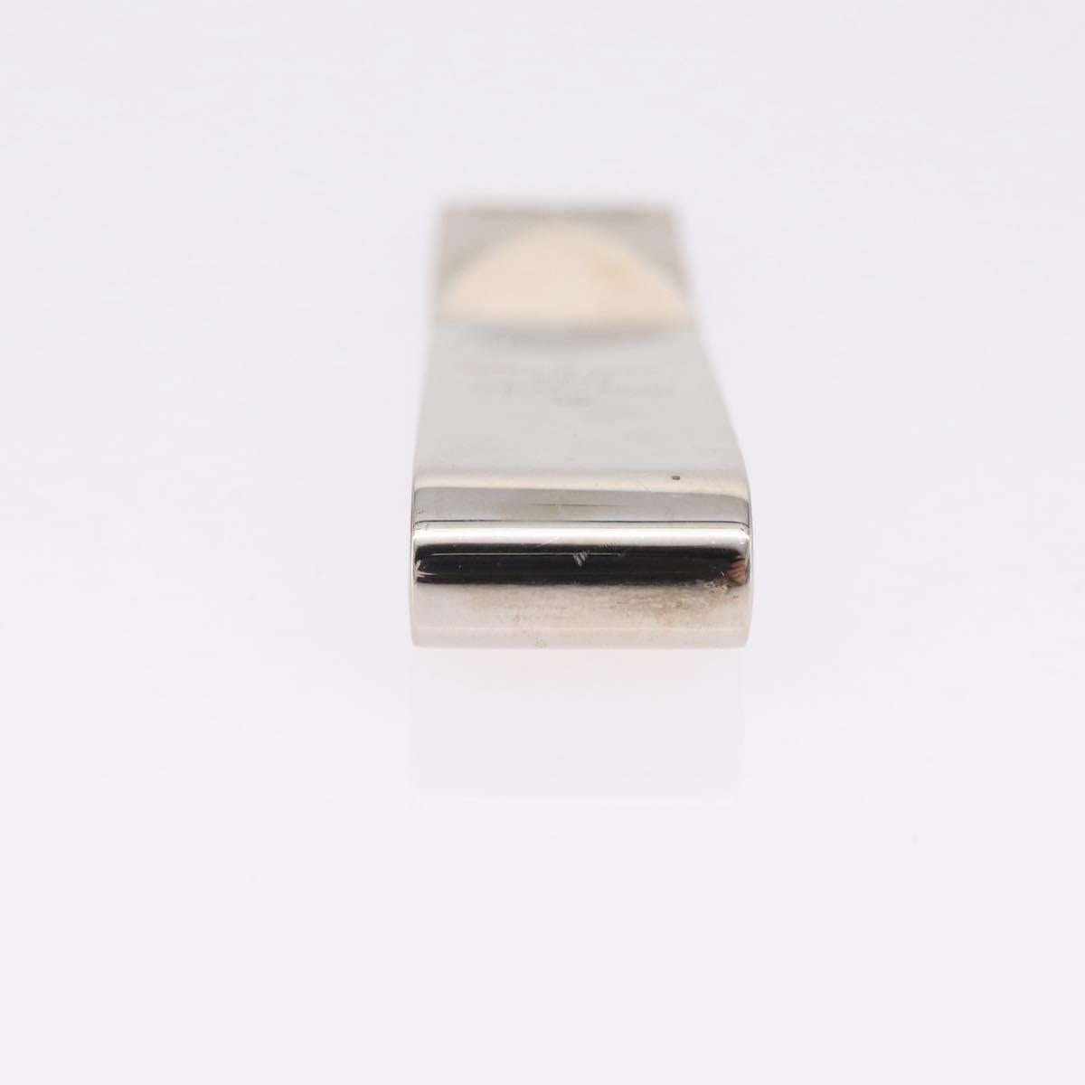 LOUIS VUITTON Money Clip metal 2 Set Silver LV Auth bs37306