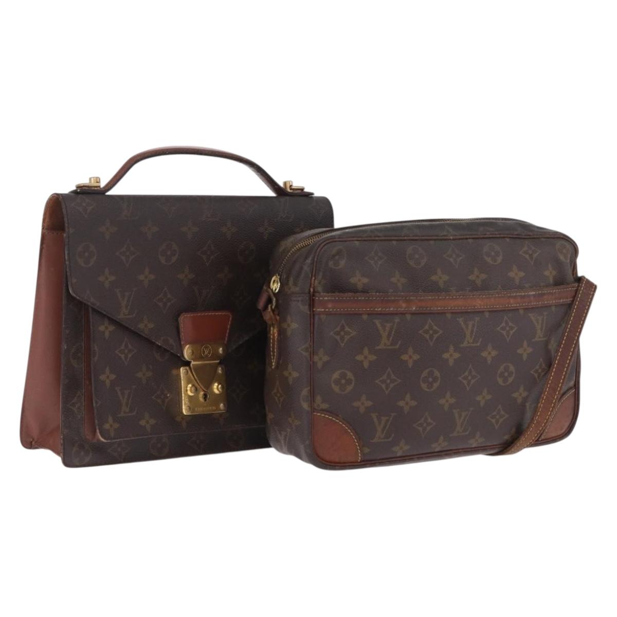 LOUIS VUITTON Monogram Shoulder Bag 2 Set LV Auth bs37307