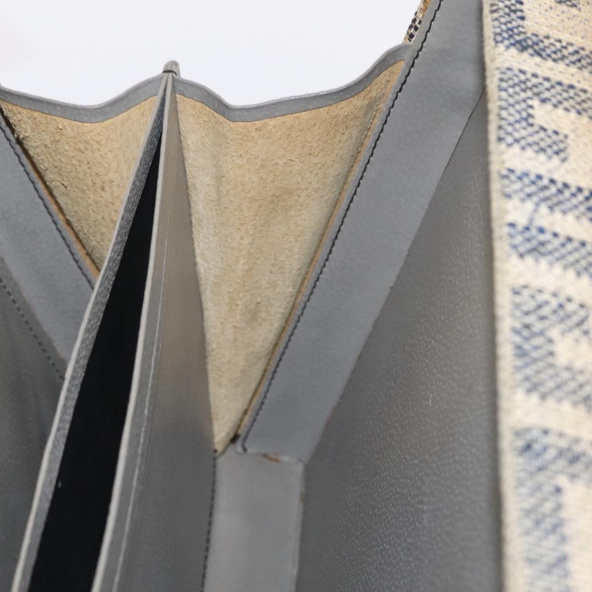 GIVENCHY Trunk Canvas Beige Gold Tone Auth bs37311