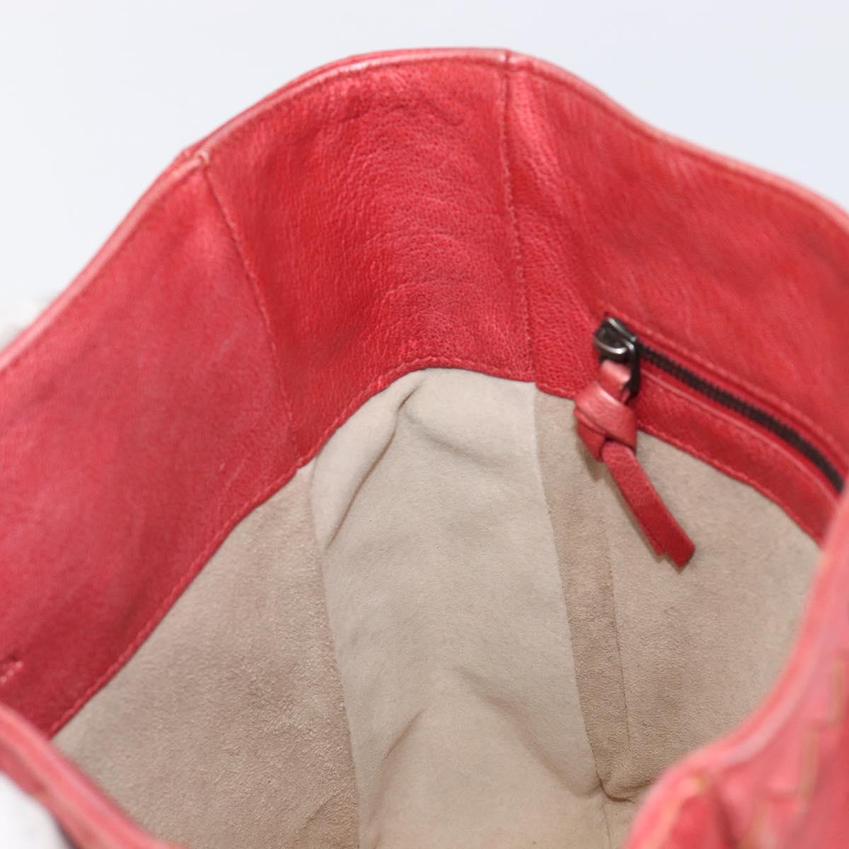 BOTTEGA VENETA INTRECCIATO Tote Bag Leather Pink 125032 Auth bs37320