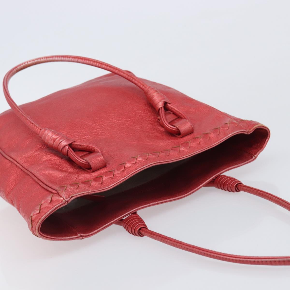 BOTTEGA VENETA INTRECCIATO Tote Bag Leather Pink 125032 Auth bs37320