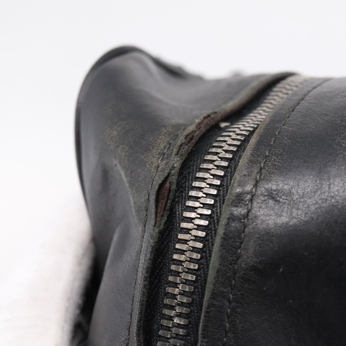 BOTTEGA VENETA INTRECCIATO Tote Bag Leather Black 163292 Auth bs37323