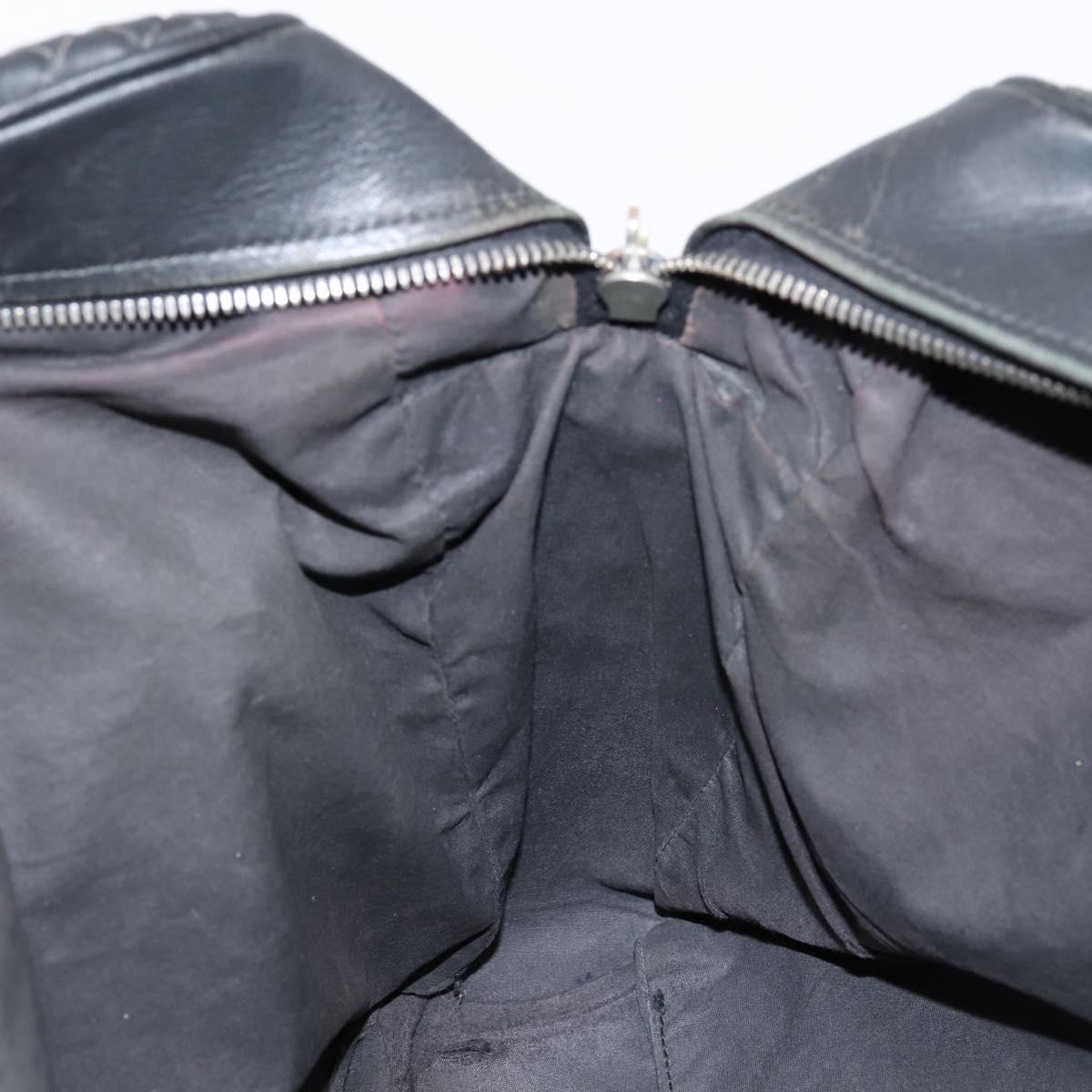 BOTTEGA VENETA INTRECCIATO Tote Bag Leather Black 163292 Auth bs37323