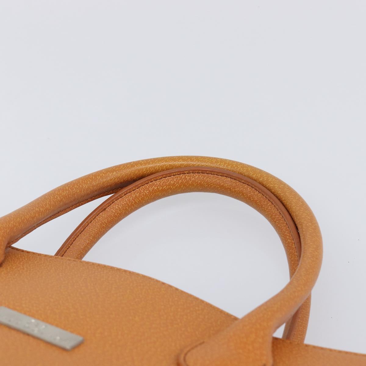BALENCIAGA Tote Bag Leather Brown Silver Auth bs37325