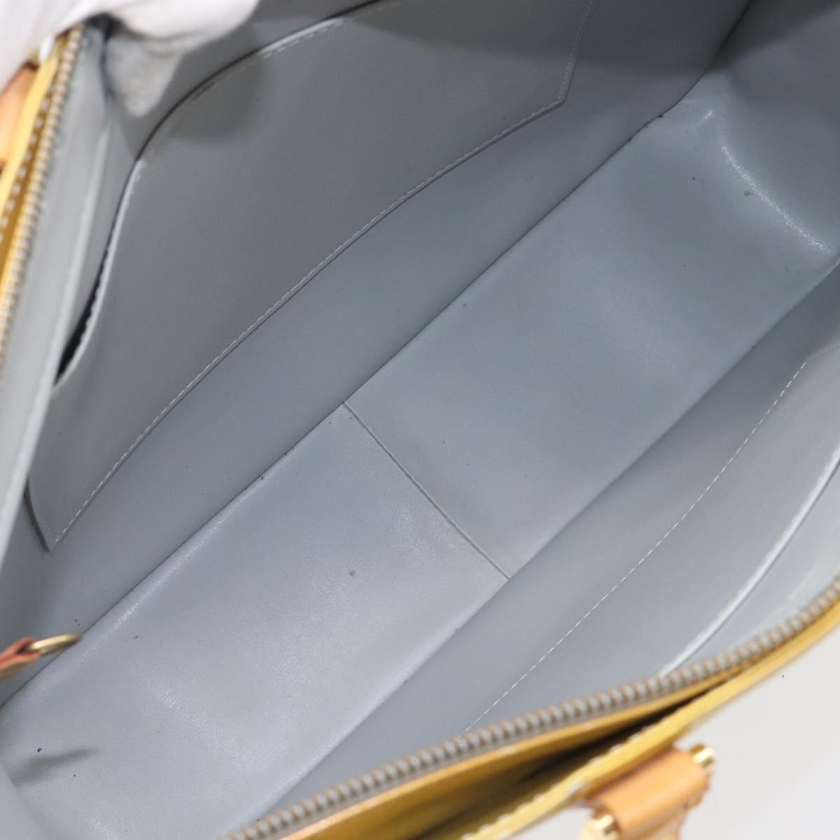 LOUIS VUITTON Monogram Vernis Columbus Tote Bag Gris M91028 LV Auth bs37345