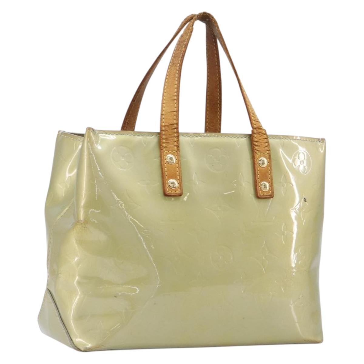 LOUIS VUITTON Monogram Vernis Reade PM Hand Bag Gris M91145 LV Auth bs37346