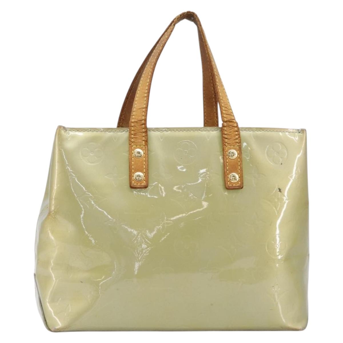 LOUIS VUITTON Monogram Vernis Reade PM Hand Bag Gris M91145 LV Auth bs37346