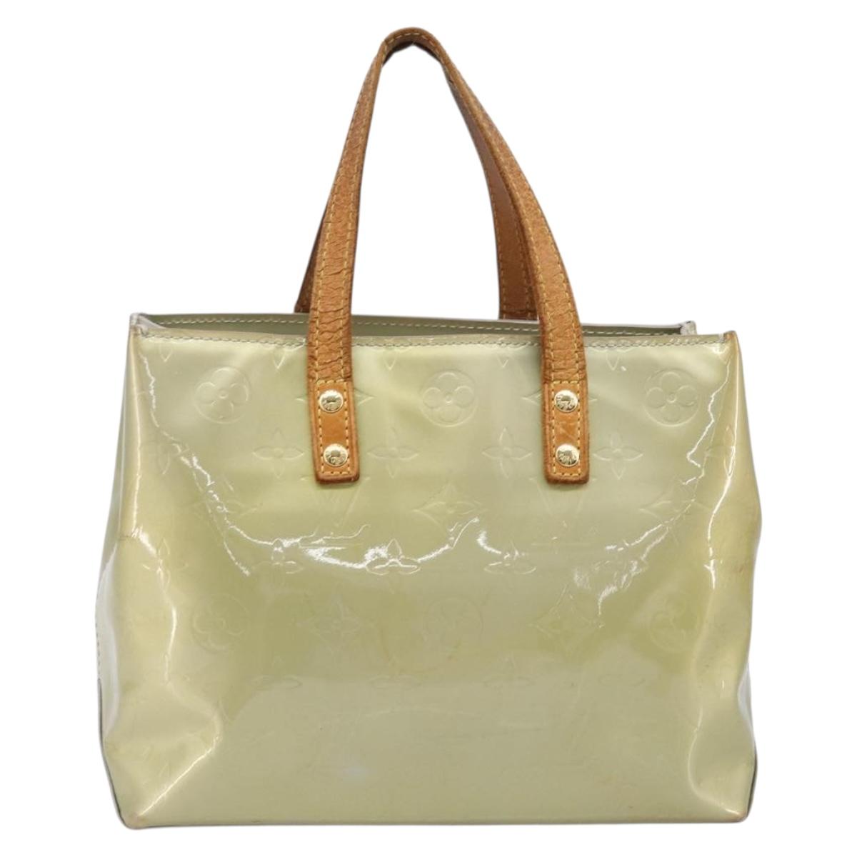 LOUIS VUITTON Monogram Vernis Reade PM Hand Bag Gris M91145 LV Auth bs37346
