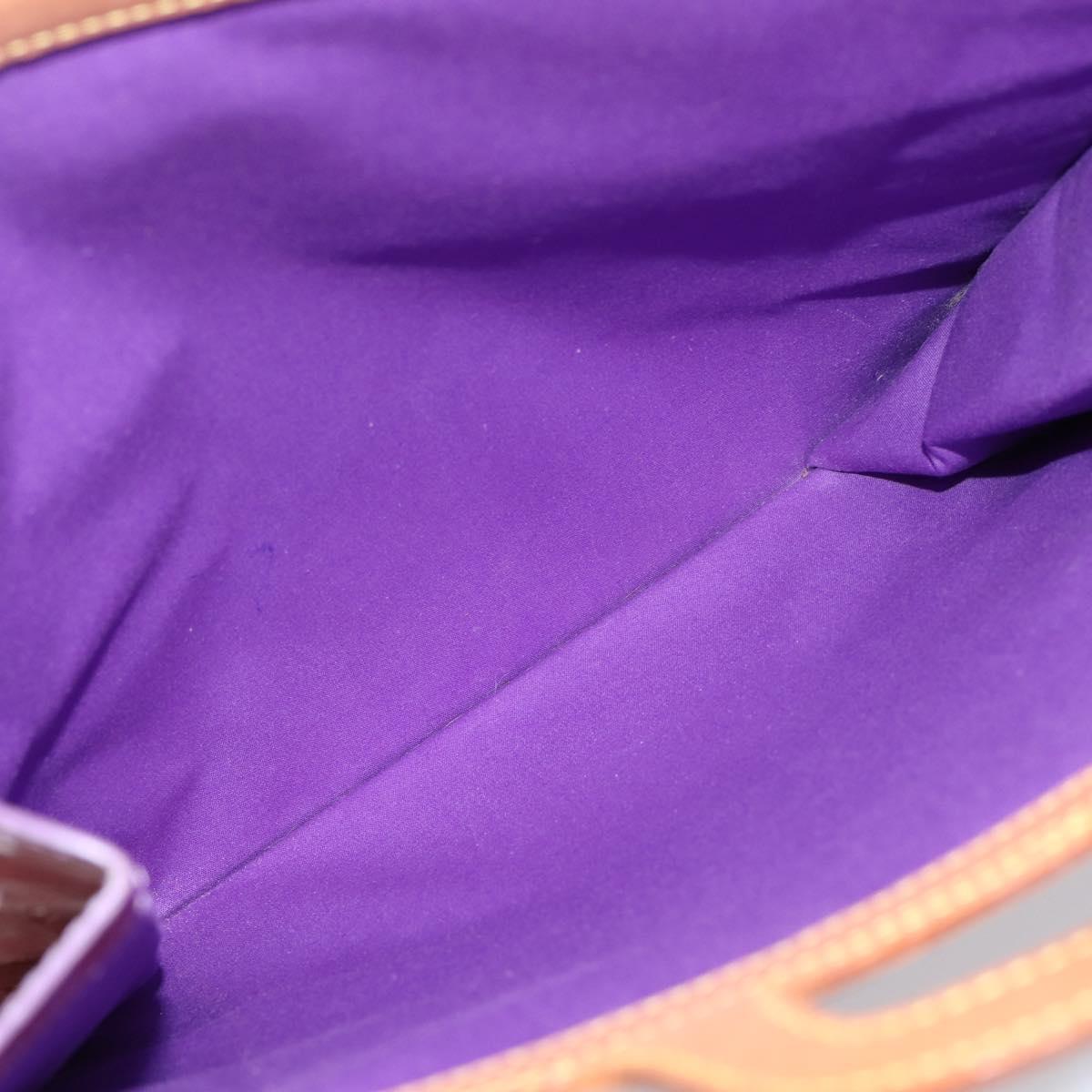 LOUIS VUITTON Monogram Vernis Stanton Tote Bag Purple Viole M91079 Auth bs37347