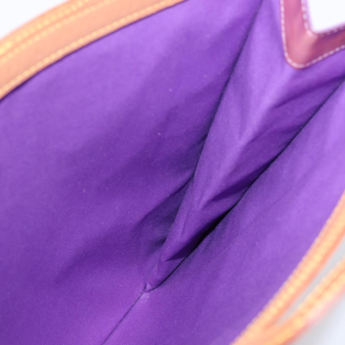 LOUIS VUITTON Monogram Vernis Stanton Tote Bag Purple Viole M91079 Auth bs37347