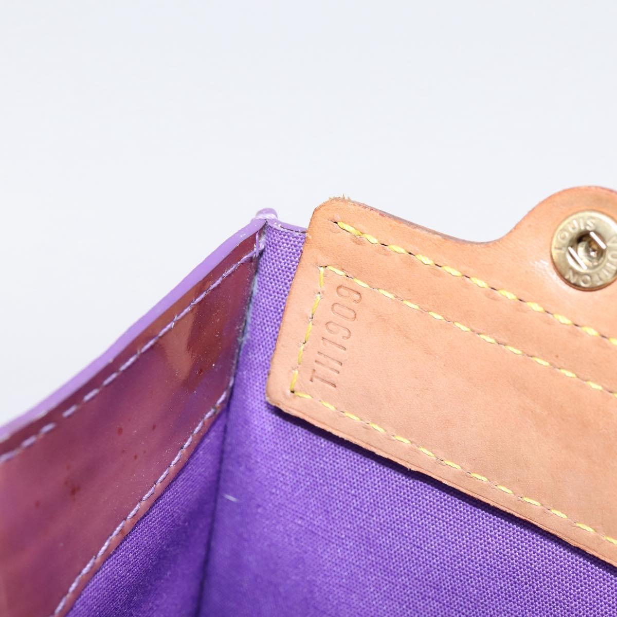 LOUIS VUITTON Monogram Vernis Stanton Tote Bag Purple Viole M91079 Auth bs37347