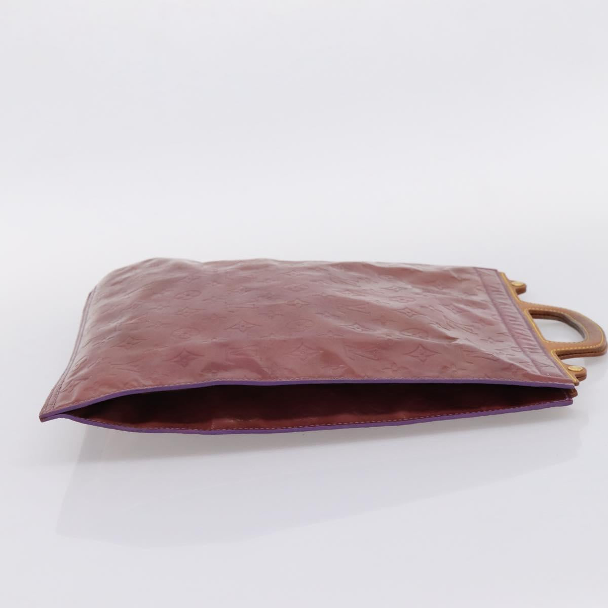 LOUIS VUITTON Monogram Vernis Stanton Tote Bag Purple Viole M91079 Auth bs37347
