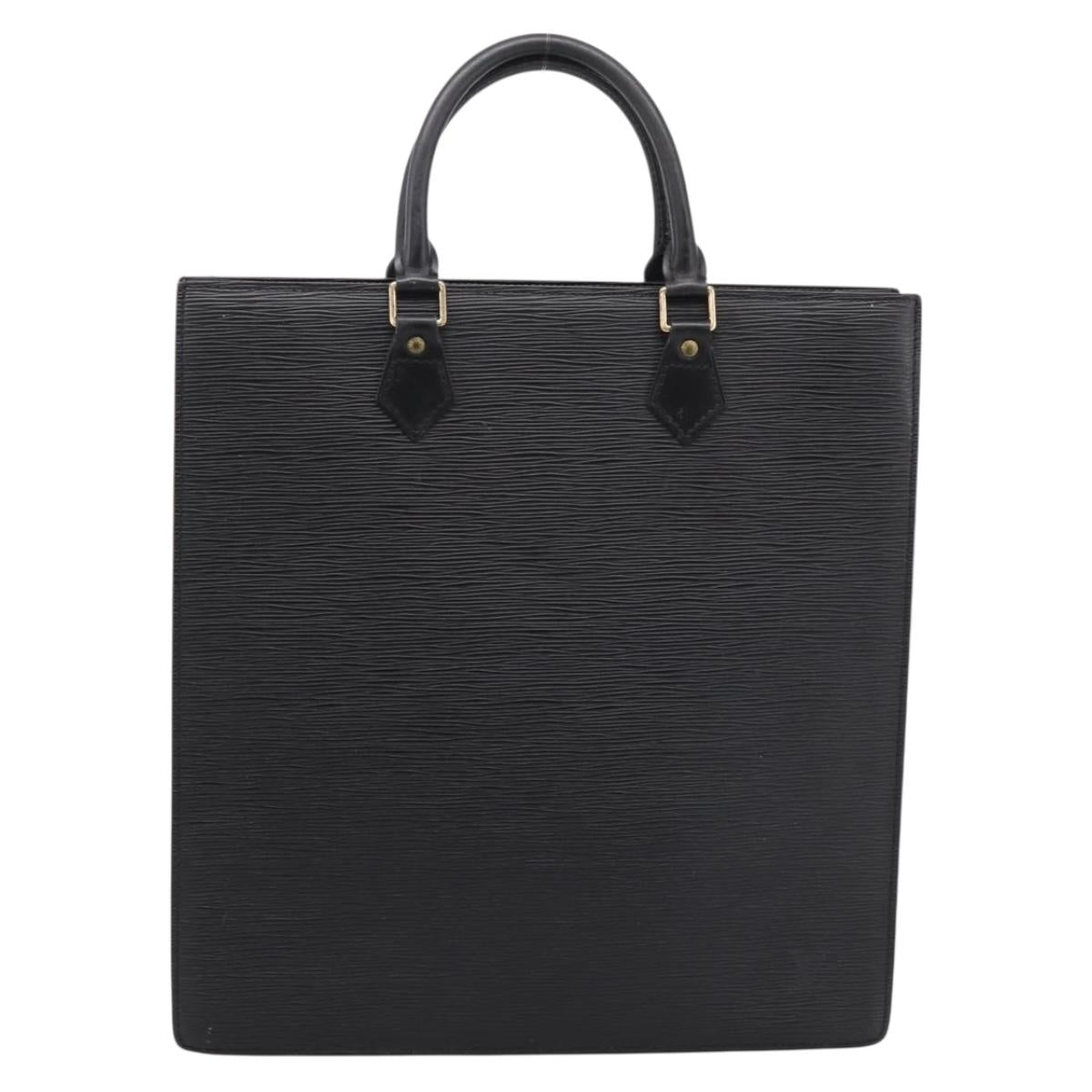 LOUIS VUITTON Epi Sac Plat Hand Bag Black M59082 LV Auth bs37349