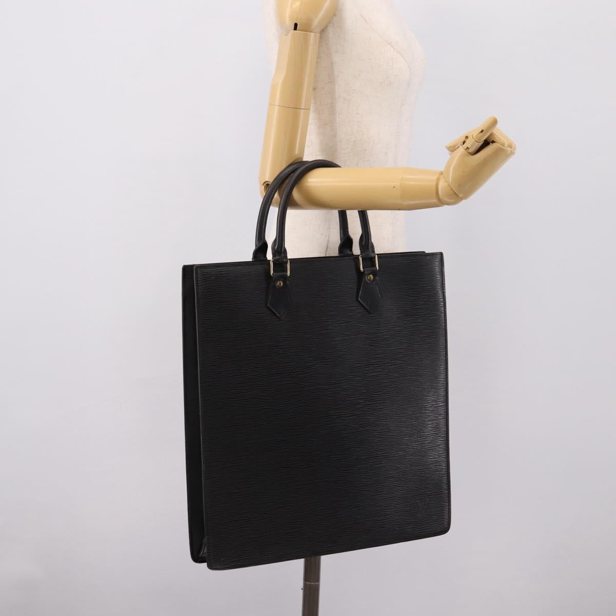 LOUIS VUITTON Epi Sac Plat Hand Bag Black M59082 LV Auth bs37349
