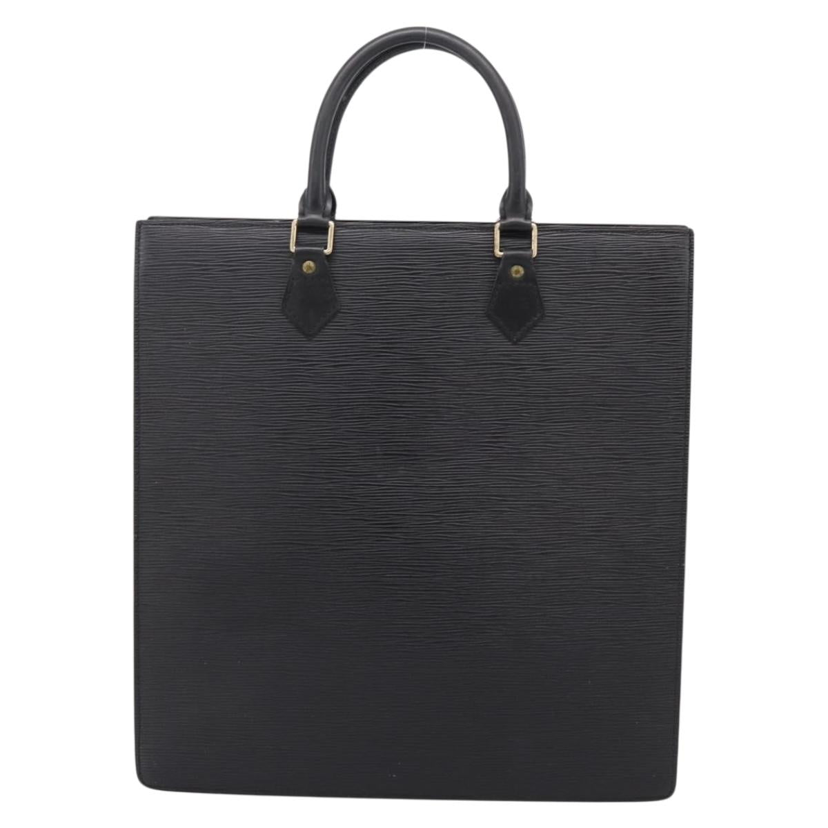 LOUIS VUITTON Epi Sac Plat Hand Bag Black M59082 LV Auth bs37349