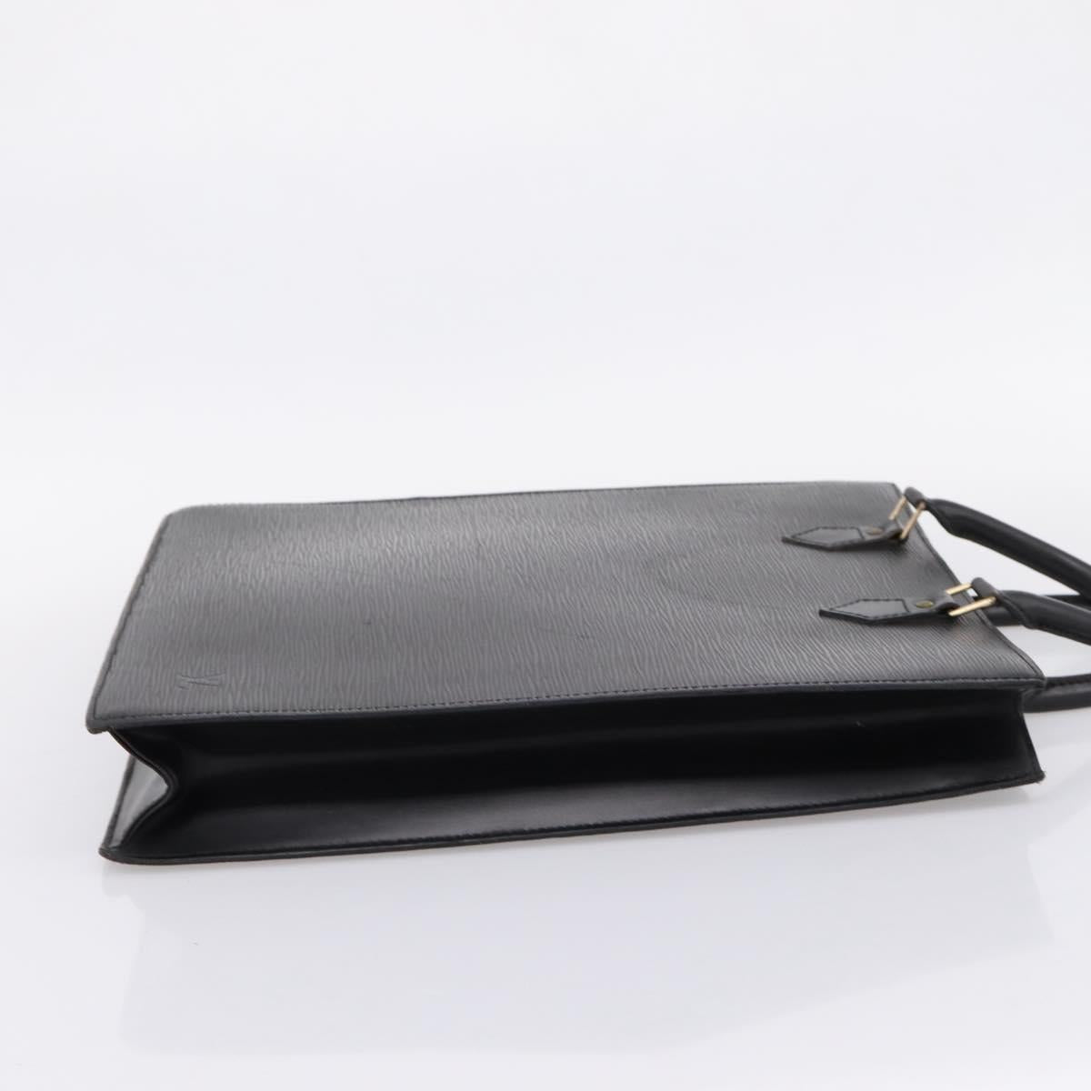 LOUIS VUITTON Epi Sac Plat Hand Bag Black M59082 LV Auth bs37349