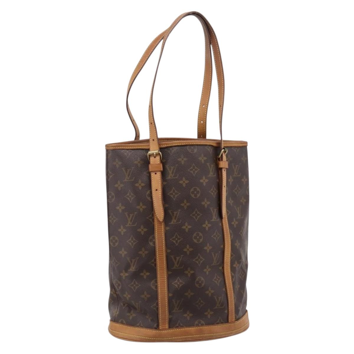 LOUIS VUITTON Monogram Bucket GM Shoulder Bag M42236 LV Auth bs37351
