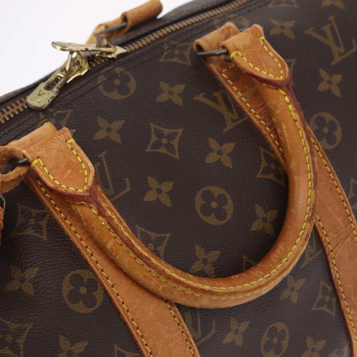 LOUIS VUITTON Monogram Keepall Bandouliere 45 Boston Bag M41418 LV Auth bs37352