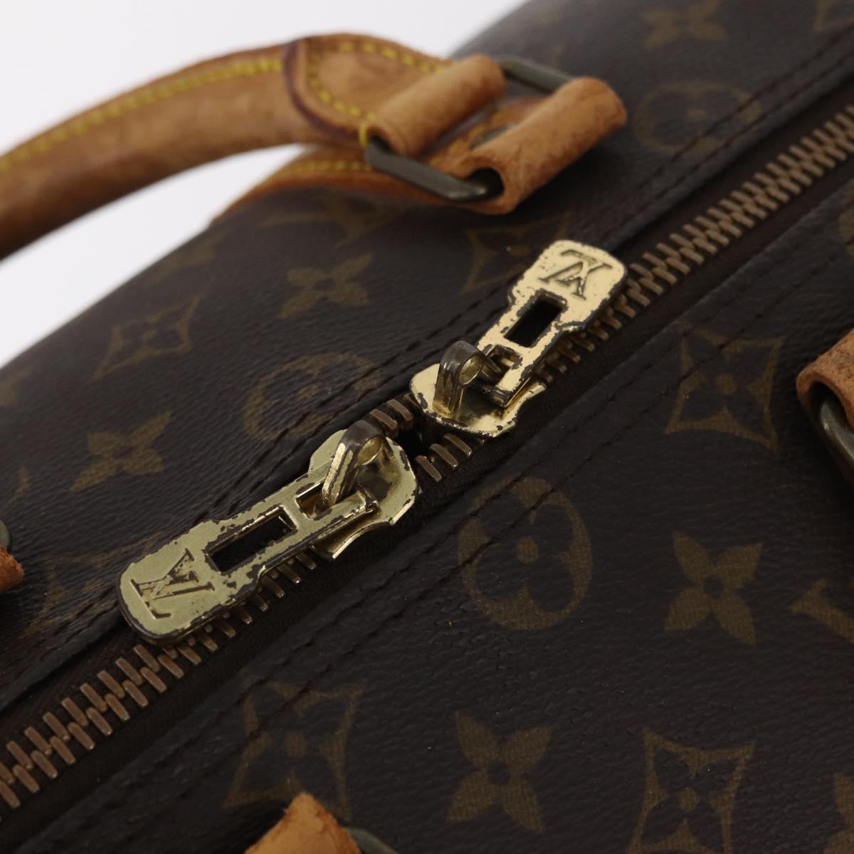 LOUIS VUITTON Monogram Keepall Bandouliere 45 Boston Bag M41418 LV Auth bs37352