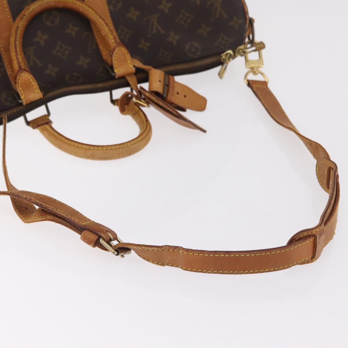 LOUIS VUITTON Monogram Keepall Bandouliere 45 Boston Bag M41418 LV Auth bs37352