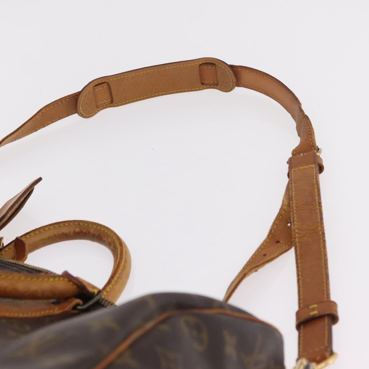 LOUIS VUITTON Monogram Keepall Bandouliere 45 Boston Bag M41418 LV Auth bs37352