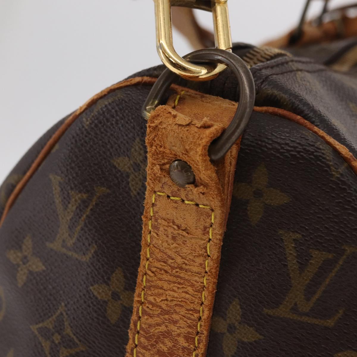 LOUIS VUITTON Monogram Keepall Bandouliere 45 Boston Bag M41418 LV Auth bs37352