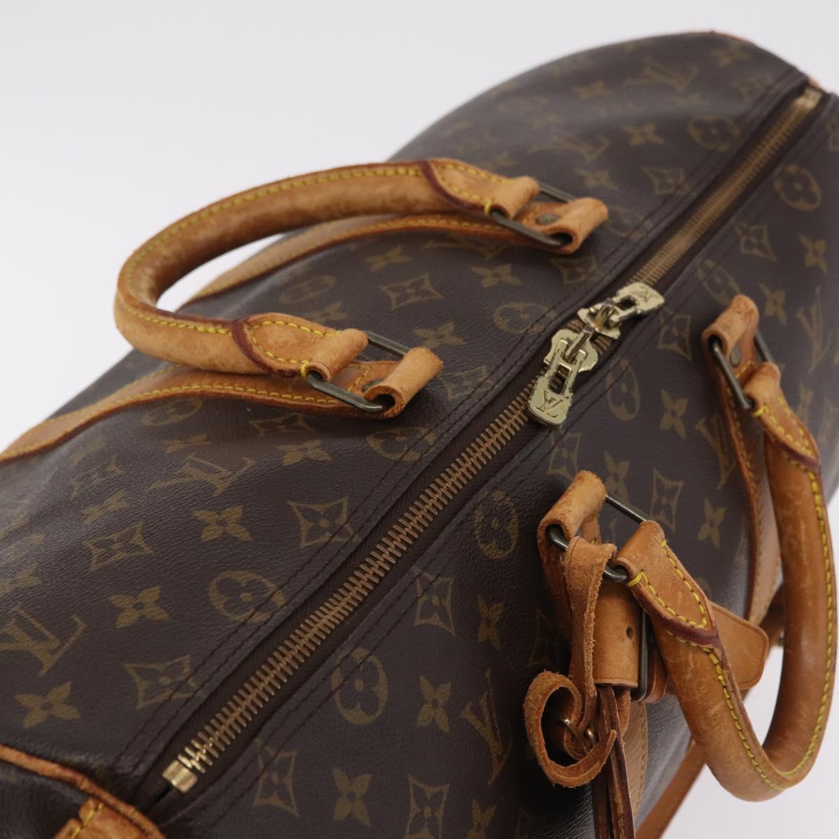 LOUIS VUITTON Monogram Keepall Bandouliere 45 Boston Bag M41418 LV Auth bs37352