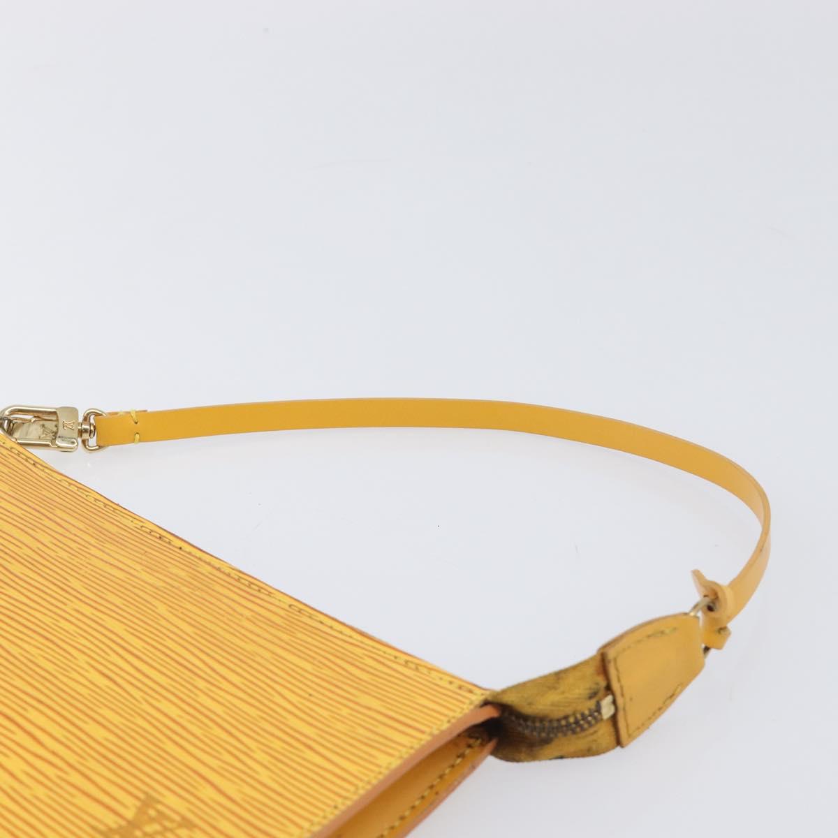 LOUIS VUITTON Epi Pochette Accessoires Pouch Yellow M52949 LV Auth bs37353