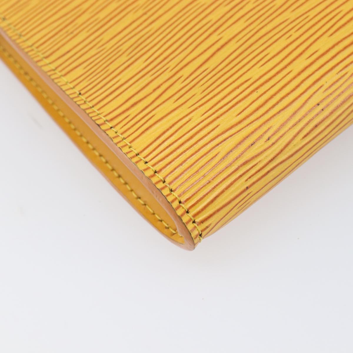 LOUIS VUITTON Epi Pochette Accessoires Pouch Yellow M52949 LV Auth bs37353