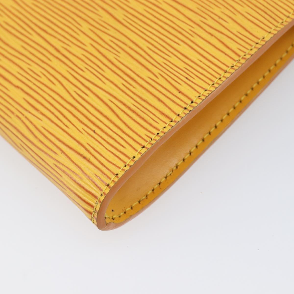 LOUIS VUITTON Epi Pochette Accessoires Pouch Yellow M52949 LV Auth bs37353