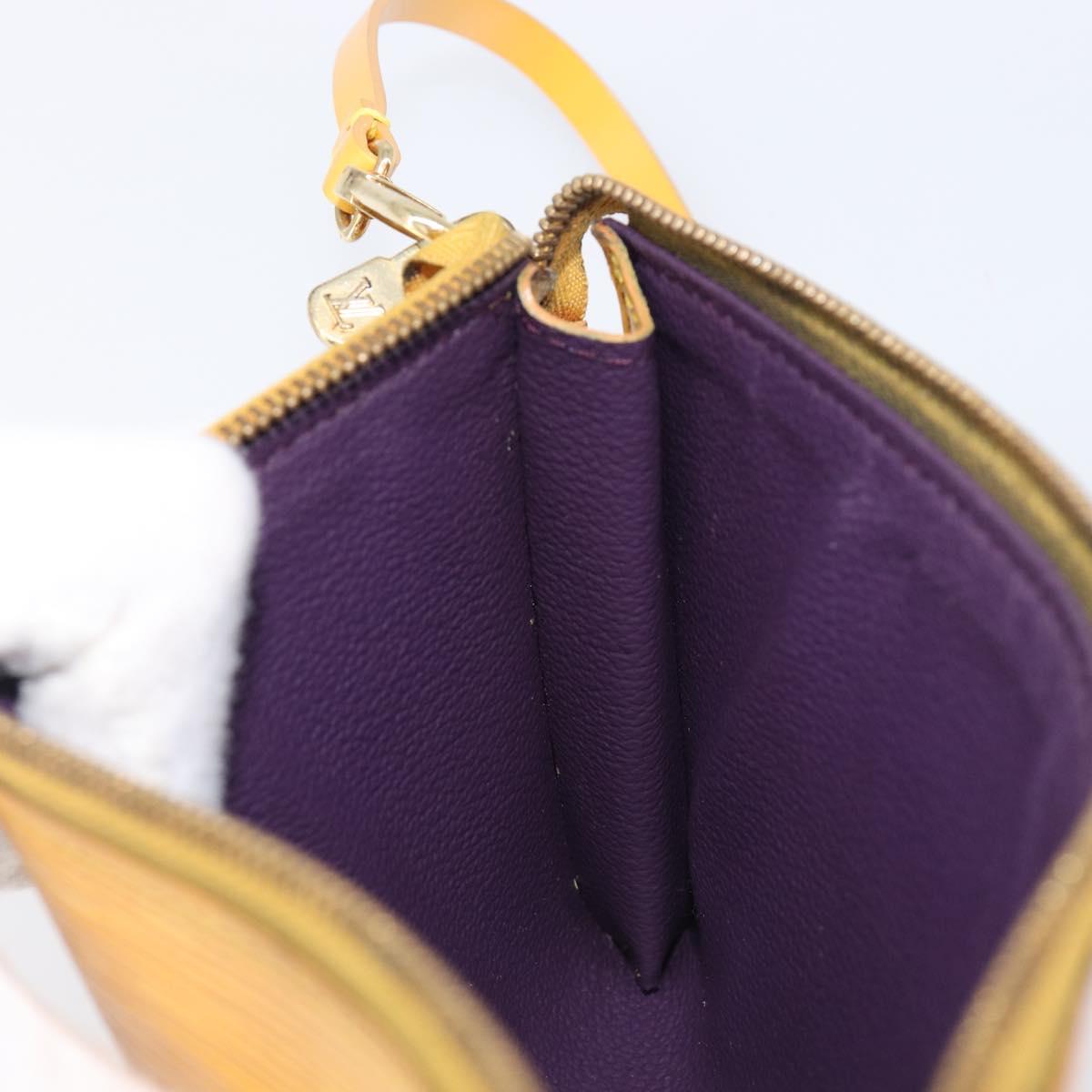 LOUIS VUITTON Epi Pochette Accessoires Pouch Yellow M52949 LV Auth bs37353