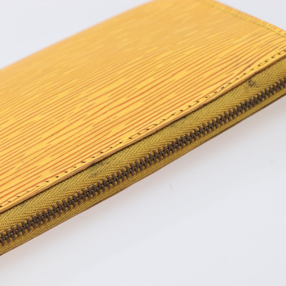 LOUIS VUITTON Epi Pochette Accessoires Pouch Yellow M52949 LV Auth bs37353