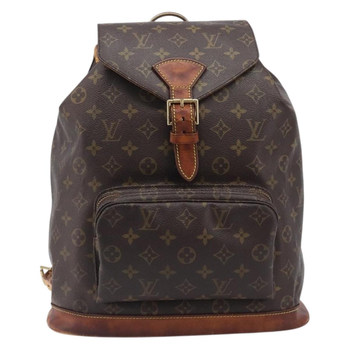 LOUIS VUITTON Monogram Montsouris GM Backpack M51135 LV Auth bs37354