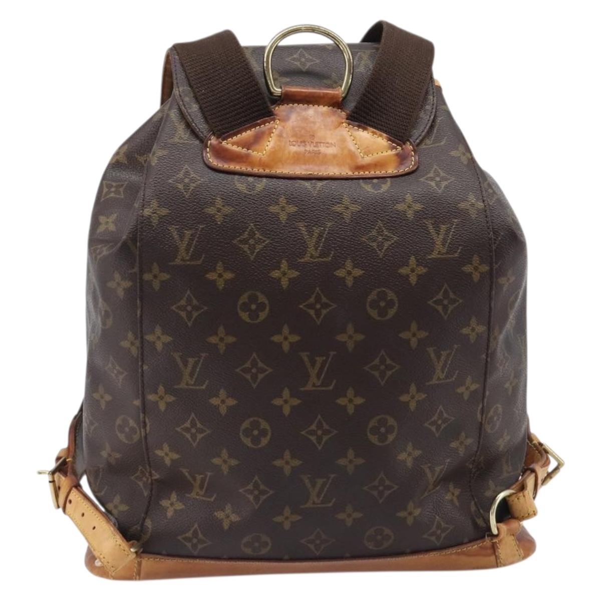 LOUIS VUITTON Monogram Montsouris GM Backpack M51135 LV Auth bs37354
