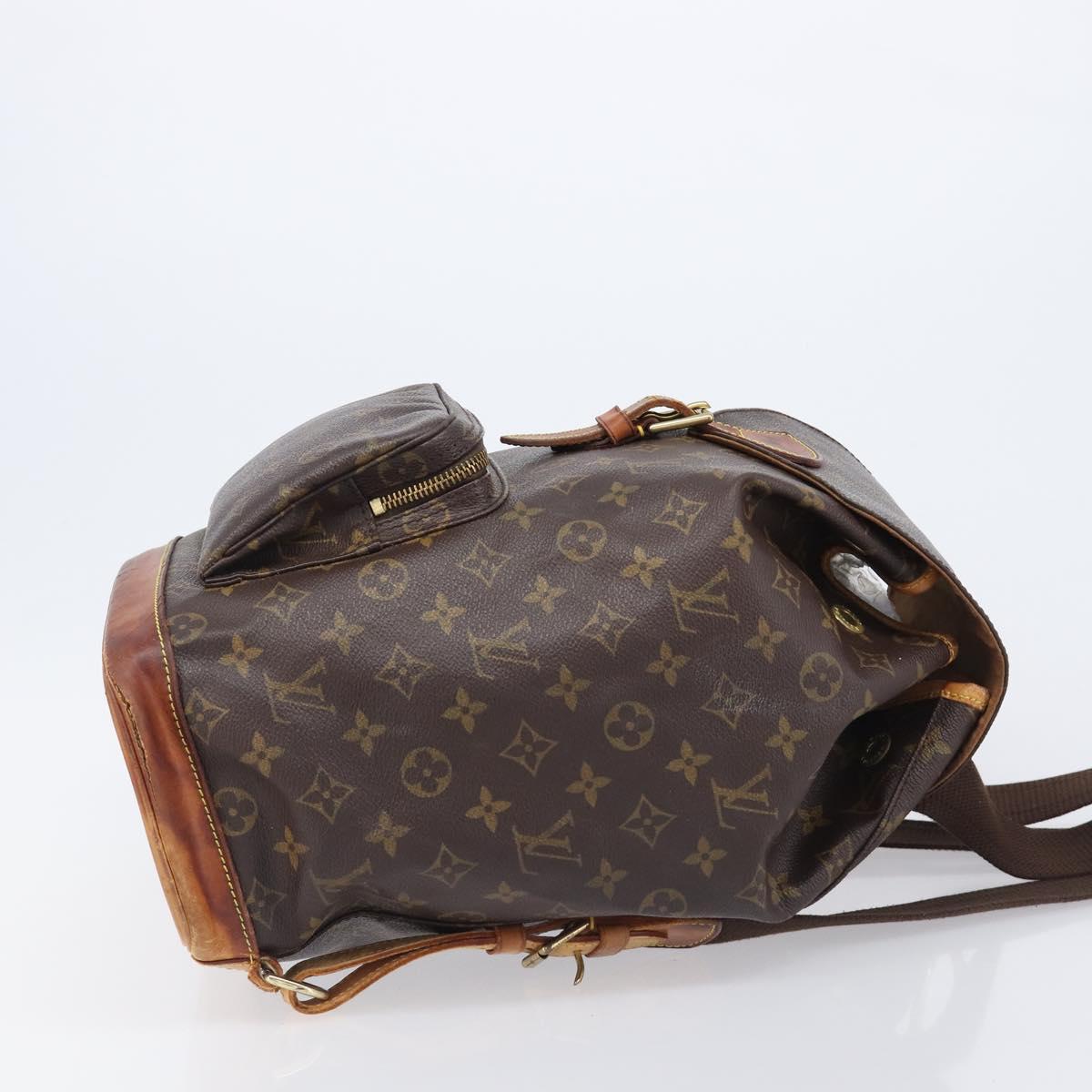 LOUIS VUITTON Monogram Montsouris GM Backpack M51135 LV Auth bs37354