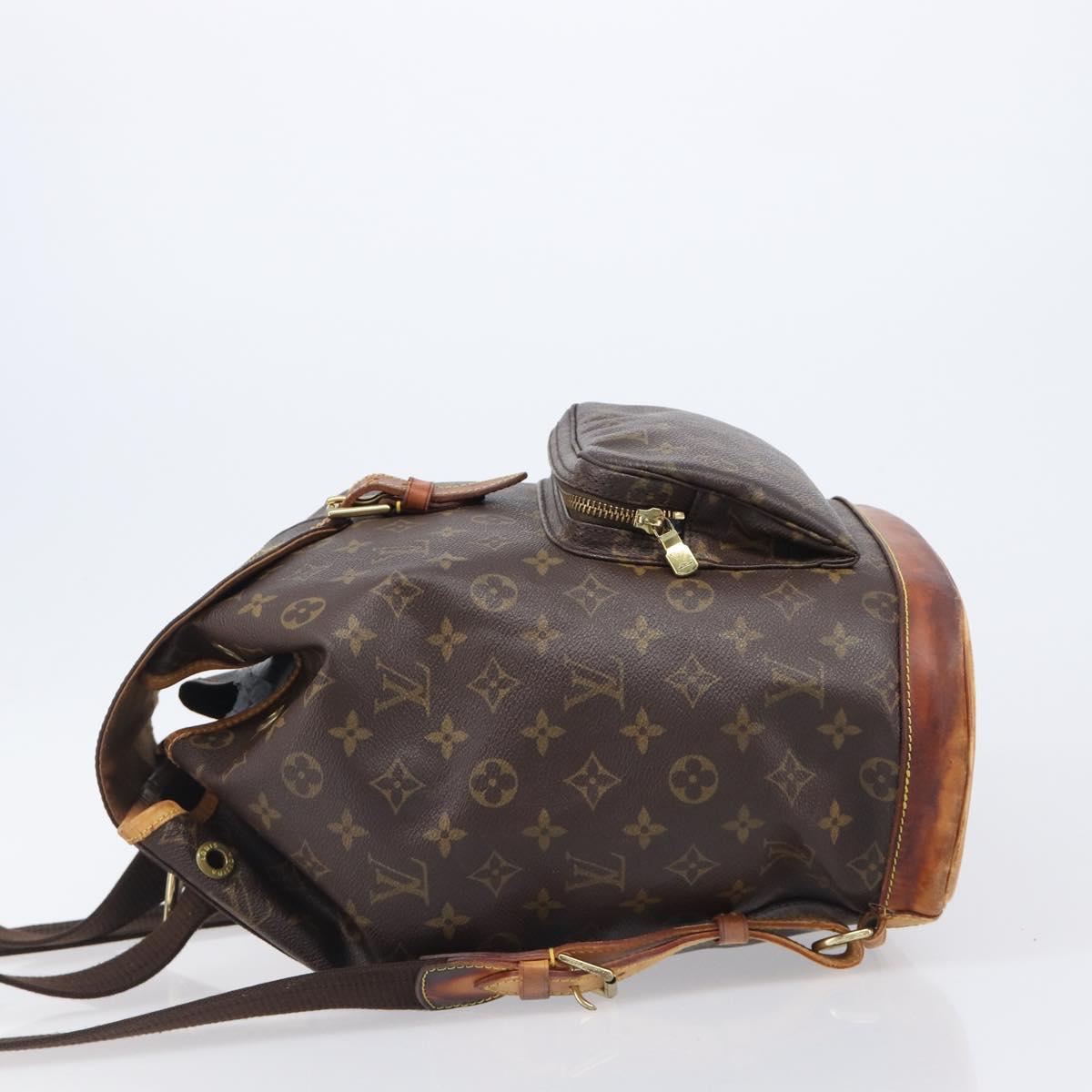 LOUIS VUITTON Monogram Montsouris GM Backpack M51135 LV Auth bs37354