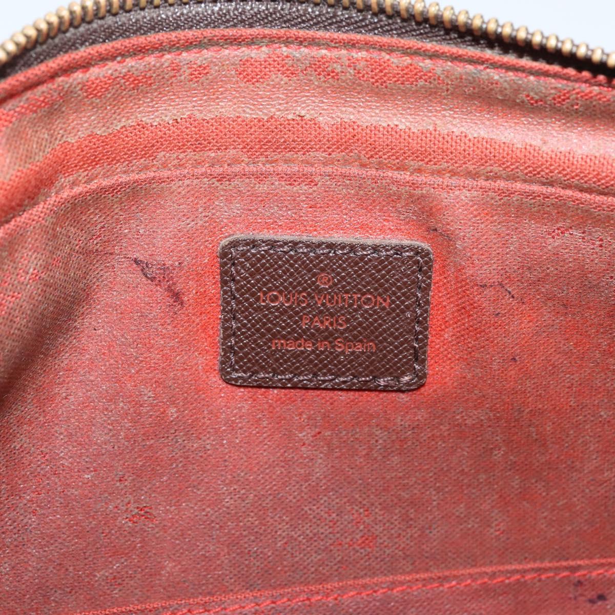 LOUIS VUITTON Damier Ebene Trousse Toilette 25 Clutch Bag N47624 LV Auth bs37362