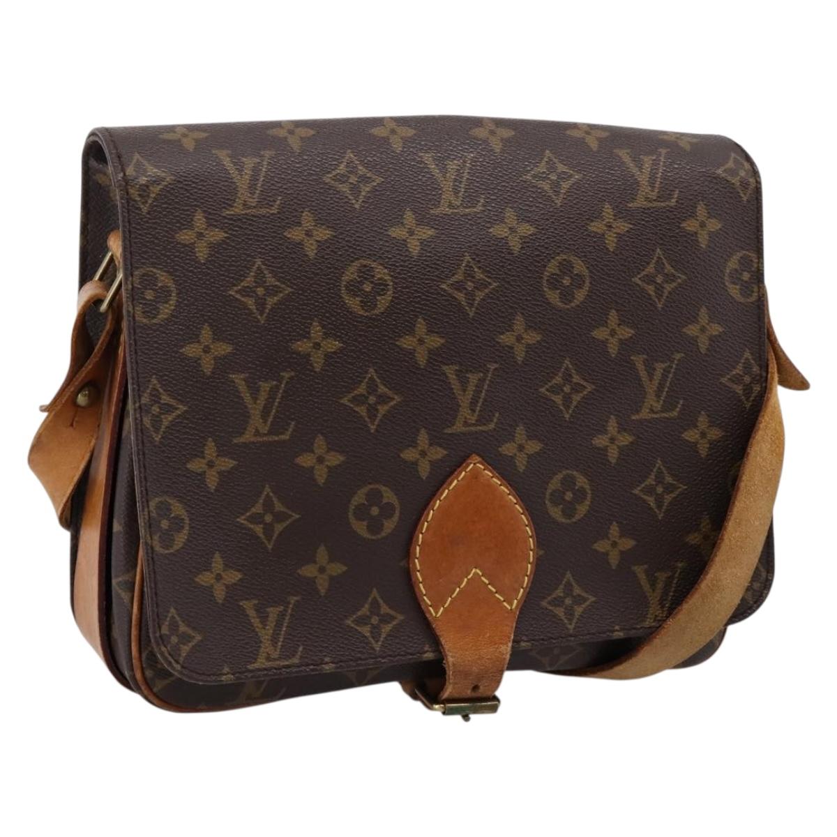 LOUIS VUITTON Monogram Cartouchiere GM Shoulder Bag M51252 LV Auth bs37364